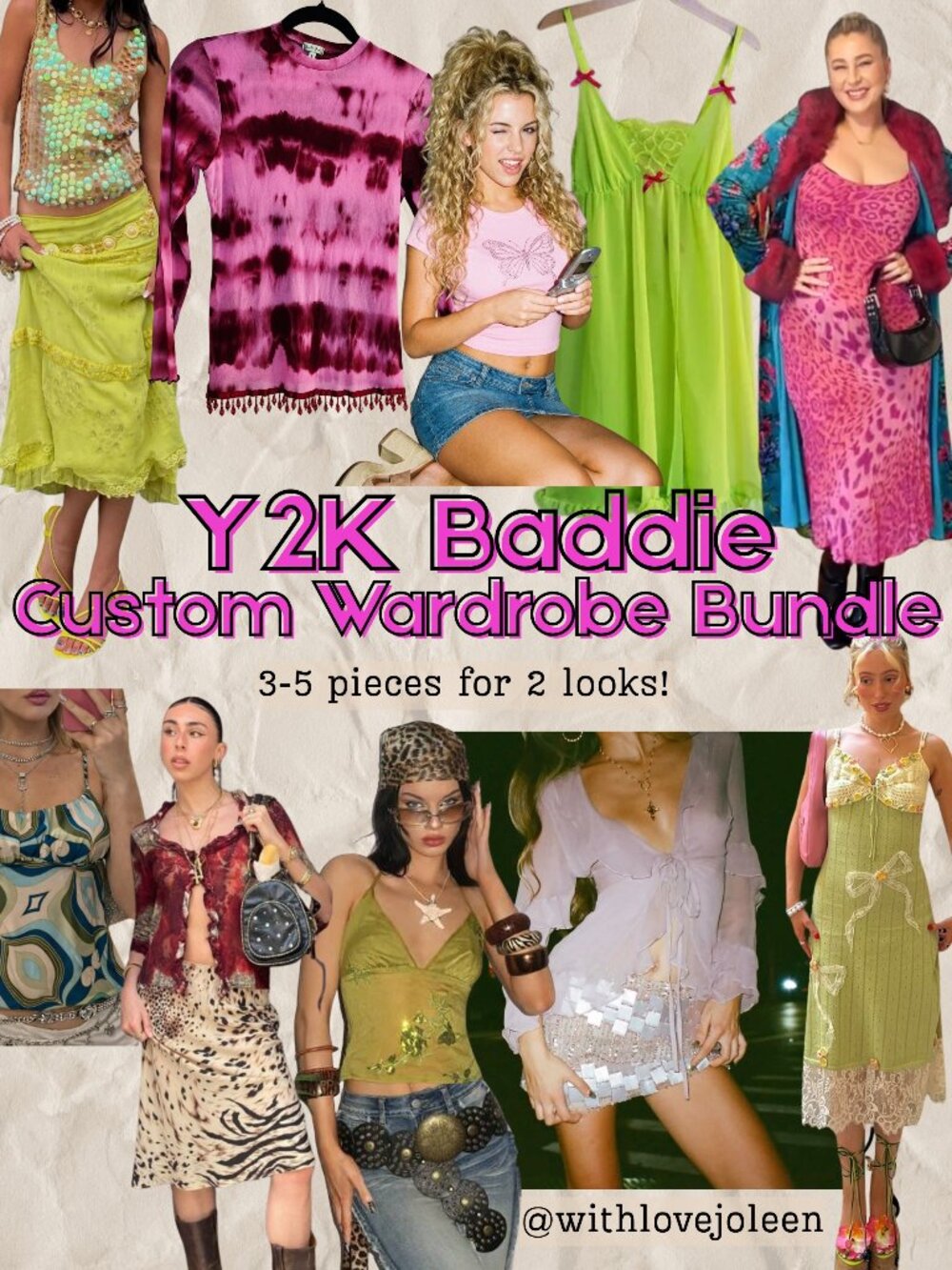 Y2K Baddie Custom Wardrobe Bundle | 2000's Outfits